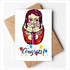 DIYthinker Russia Russian Nesting Dolls Female Wedding Cards Congratulations Greeting Envelopes