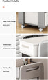 Generic Household Swivel Caster Cart for Storage of Bags, Books, and Miscellaneous Items (Whiter, Second Layer)