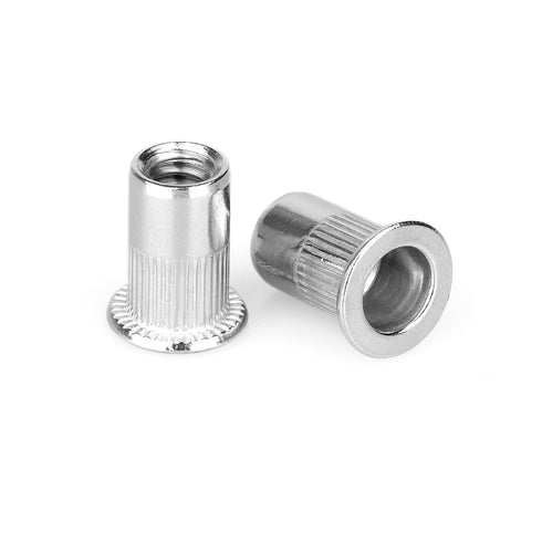 40Pcs 1/4”-20 Rivet Nuts, Stainless Steel Threaded Insert Nut 1/4-20UNC Nutsert Rivnuts