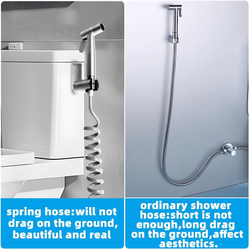 TONGNIDA Set Handheld Bidet Sprayer for Toilet Kit,Stainless Steel Muslim Shower Toilet Bidet Faucets Attachment