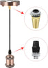 PATIKIL 10Pcs Lighting Cord Grips Connector, Carbon Steel Light Cable Glands, for Wiring Hanging Light Ceiling Pendant