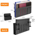 LUKETURE Desk Side Storage, Under Desk Organizer, Steel Hanging Laptop Holder with Pen Holder, Black, M(1 Tier)