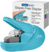 Plus Paper Clinch Compact Staple-Free Stapler in Blue Turquoise for Easy Stapling