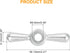 01-5095 1Pcs Replacement,16 uxcell Hose Bib Tee Handle, Metal Outside Hose Bib Handle Point Broach Outside Faucet Hose