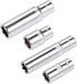 uxcell 1/4-inch Drive Socket Set, 8mm & 10mm Deep and Shallow 6-Point CR-V Steel