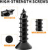 FATLODA 18PCS 72PCS (1.57x1.57 L Bracket Corner Bracket, Stainless Steel L Brackets for Shelves, Black Small Right
