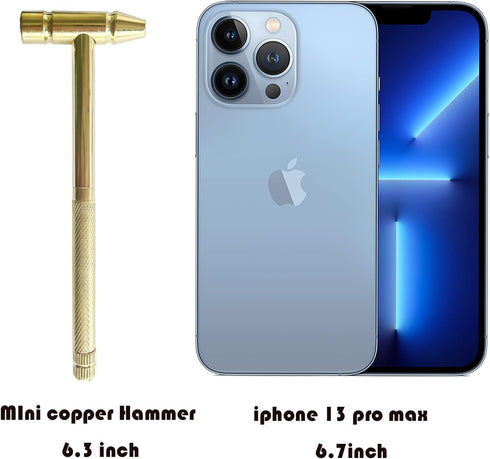 Floral Hammer & Screwdriver - 6 in 1 Multitool Hammer Set with Mini Hammers for Hand Tools (Blue, Gold).