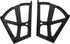 4PCS Agatige Black Shoes Drawer Cabinet Hinges, ABS Heavy Duty Replacement Cabinet Flip Shoe Plate Frame Hinges Cabinet