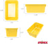 Storex Small Cubby Bins, Pack of 5, 12.2 x 7.8 x 5.1 Inches, Yellow