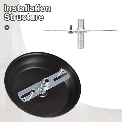 LUMLLSAJI 4" 3 Set 1/8IP Set Light Crossbar Kit, Universal Light Fixture Mounting Bracket with Tap Center Hole Ceiling