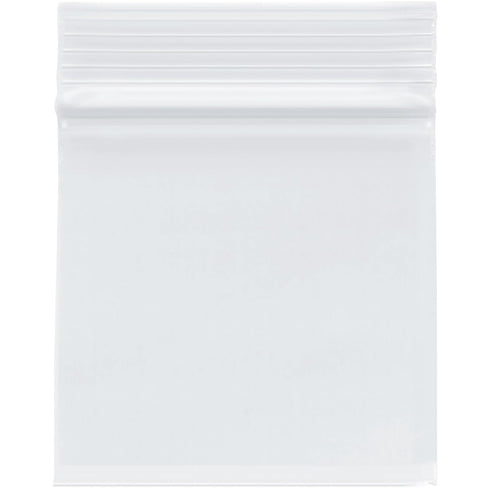 Plymor 3" x 3" Zipper Reclosable Plastic Bags - Pack of 500, 2 Mil for Storage and Organization