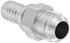 Aeroquip 1SA12MJ12 Carbon Steel Global Crimp Hose Fitting, JIC 37 Degree Male Rigid, 3/4" Hose ID