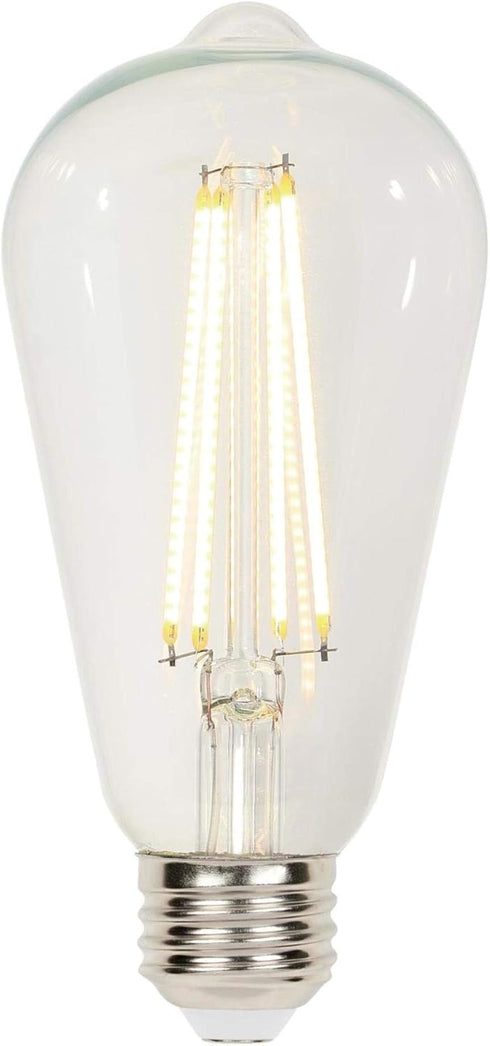 Westinghouse 4518200 4.5 Watt (40 Watt Equivalent) ST20 Dimmable Clear Filament LED Light Bulb, Medium Base, 6-Pack, Warm White by Westinghouse