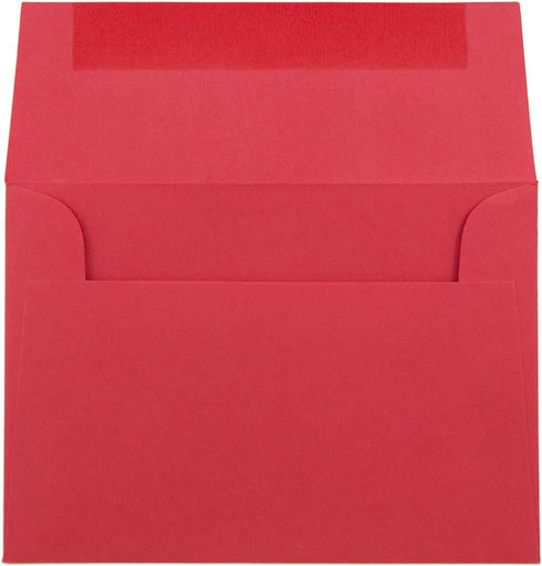 JAM PAPER 4Bar A1 Colored Invitation Envelopes - 3 5/8 x 5 1/8 - Red Recycled - 50/Pack