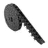 BCZAMD 10X11mm Drag Chain Semi Enclosed Type Adjustable Cable Wire Carrier, Black 1M Plastic Flexible Track