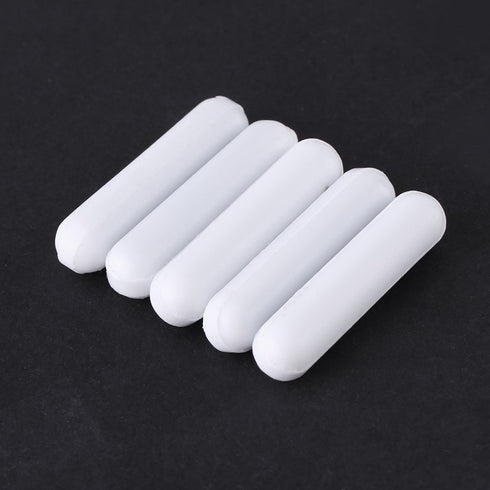 5pcs PTFE Magnetic Stirrer Mixer Stir Bar, White Color, Laboratory Stir Plate Bar (7X30mm)