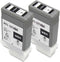 YOUEXPERT PFI-107 MBK Pigment Ink Cartridge Replacement for Canon PFI107 for ImagePROGRAF Printers (2 Pack)