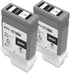 YOUEXPERT PFI-107 MBK Pigment Ink Cartridge Replacement for Canon PFI107 for ImagePROGRAF Printers (2 Pack)