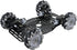 4WD 68mm Omnidirectional Robot Car Chassis Kit with Mecanum Wheels, TT Motor, Aluminum Alloy Metal Platform
