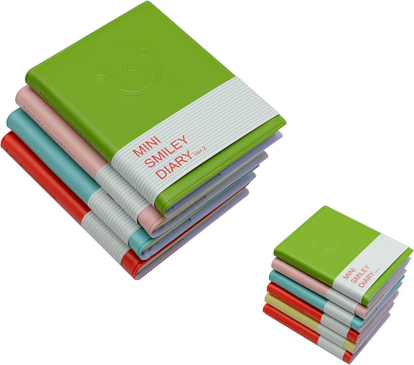 Yansanido 4 Pcs 3 Inch x 4 Inch Pocket Notebook with PU Leather Case, Softcover, Color Random, 96 Sheets