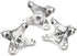 TAODAN 4PCS Zinc Nickel Alloy L Shaped Brackets Heavy Duty Removable Butterfly Right Angle Corner Brace with Mounting