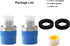 RV Faucet Adapter 1/2 to 3/8 Reducer Faucet Supply Line Adapter Compression Fitting Compatible with Plumbing Water Hose