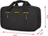 14 Inch Wide Mouth Tool Bag, Waterproof Organizer Tote Bag for Electricians, Double Fabric Storage (Black)