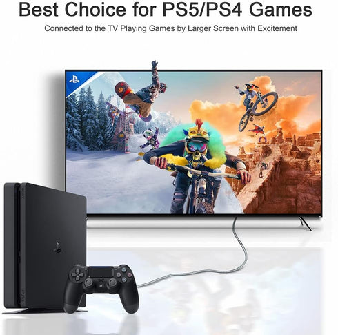 4K 50 18 2.0 2.2/1.4, 3D, 1080P 28AWG PS4/3, HDMI Cable Foot, High Speed Gbps HDMI Cable, HDR, HDCP HDMI Cord for UHD