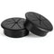 HYCC 2 Pack 2-3/8 Inch Flexible Desk Grommet, Organize Wires and Cables Effectively, Color: Black
