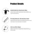 304 Stainless Steel Ball Locking Pin, Quick Release Pin 0.39 Inch Diameter, Usable Length 1.61" (10mm x 41mm) with Push