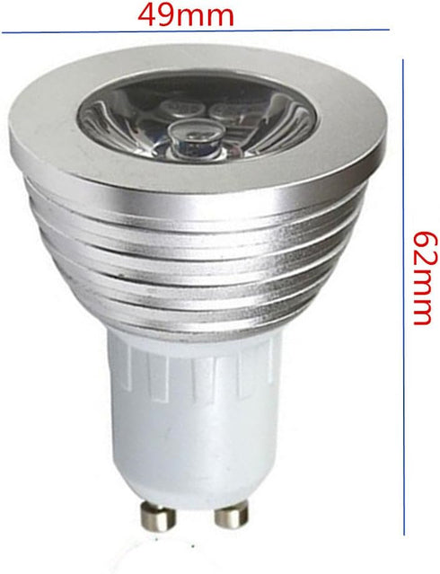 OMTO GU10 3W RGB Color Changing Spotlight with IR Remote Control Mood Ambiance Lighting colorful LED Light Bulbs,Dimmable 85-265V (Pack of 5) by OMTO