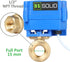 1/2" 9-24V 2 Setup U.S. Solid Motorized Ball Valve- Brass Ball Valve with Full Port, AC/DC and Wire Auto Return