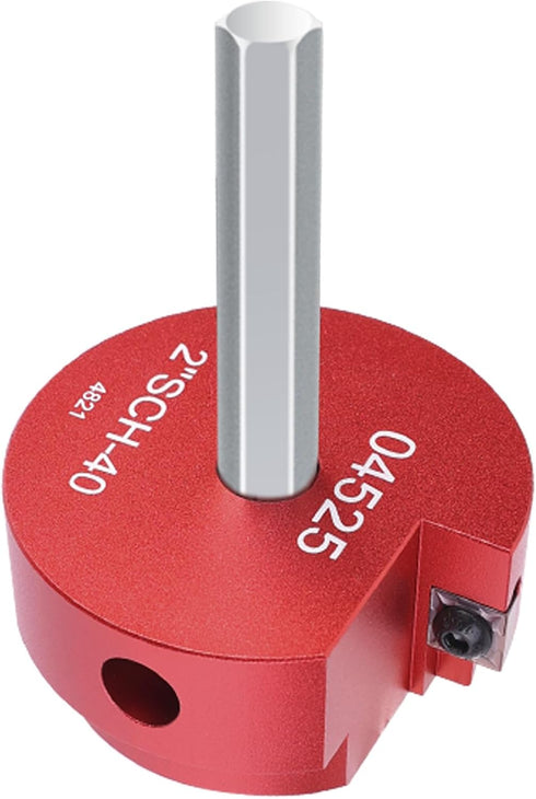 PVC Fitting Saver 2-Inch Head, PVC Pipe Reamer with 3/8-Inch Hex Shaft for Plumbing Repair