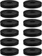 Balacoo 12pcs Non-Slip PVC Caster Pads for Furniture Wheels, Noise-reducing Round Inserts
