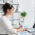 UPIHO Blue Office Supplies, Stapler and Tape Dispenser Set, Includes Stapler, Tape Dispenser, Remover, Clips, Hole Punch