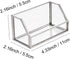 Feyarl Glass Business Card Holder Stand, Gold Office Name Card Display for Desktop