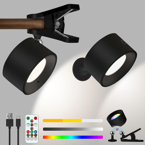 Adetu 2 Pcs LED Wall Mounted Lights, RGB Wall Sconces Lamp with