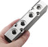 4 Way Pneumatic Manifold Air Distribution Block, Silver Compressed Air Coupler Fast Connector for Compressor