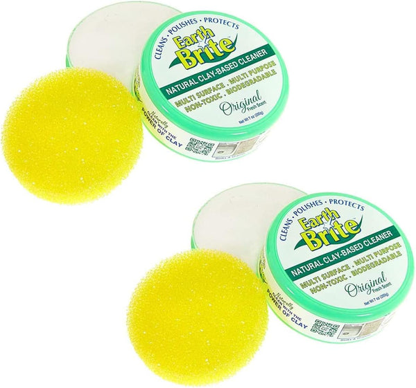 All Purpose Cleaner 2-Pack, 100% Natural Clay Bar for Stoves, Bathrooms, and All Hard Surfaces Cleaning