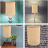 2pcs Veemoon Rattan Drum Lamp Shade Replacement Chandelier Lampshade Woven Cylinder Light Covers Table Lamp Covers