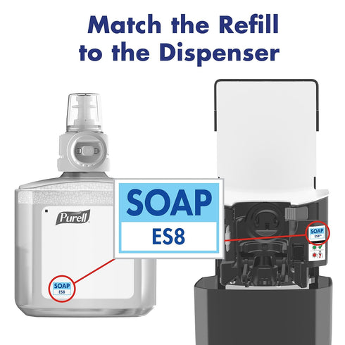 ES8 1200 mL ES8 (Pack 1) 7734-01 PURELL Automatic Soap Dispenser, Graphite, for PURELL HEALTHY SOAP Refills