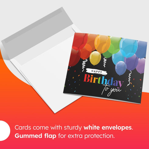 Set 7.25" 7.25" 25 Pack Square Greeting Cards - White Blank Half Fold Cards with Envelopes - Great for Holiday