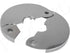4-Pack 1/2-Inch CTS (5/8" OD) E3755 Hinged Split Escutcheons, Chrome Pipe Cover Plates with Screws, for 1/2" Copper, PEX Pipe