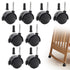 TWZKXC 8 Pack 2 Inch Caster Wheels, Mini Crib Wheels, Small Rubber Casters