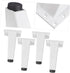 LIFKOME 4pcs Cabinet Feet for Bathroom Tv Stand Sofa Support -Skid High Load Capacity Easy Installation for Furniture