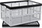 Tstorage 40 L Plastic Folding Storage Crate, Collapsible Storage Crates, 2-Pack