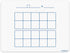 SCRIBBLEDO Dry Erase Ten Frame Area Model Board 9" x 12", Double Sided for Kids Math Practice