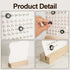 Mulaibdin Desktop Perpetual Calendar, Reusable Block Calendar for Desk, Modern Ring Date Calendar, Record Cute Decor