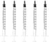 1ml / 1cc Pipette Syringe, 50pcs Plastic Syringes with Luer Slip Tip for Pets Oral, Refilling, Oil or Glue Applicator