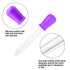 10 Pcs Liquid Droppers Pipettes with 1 Cleaning Brush, 5ML Silicone and Plastic Eyedropper for Crafts